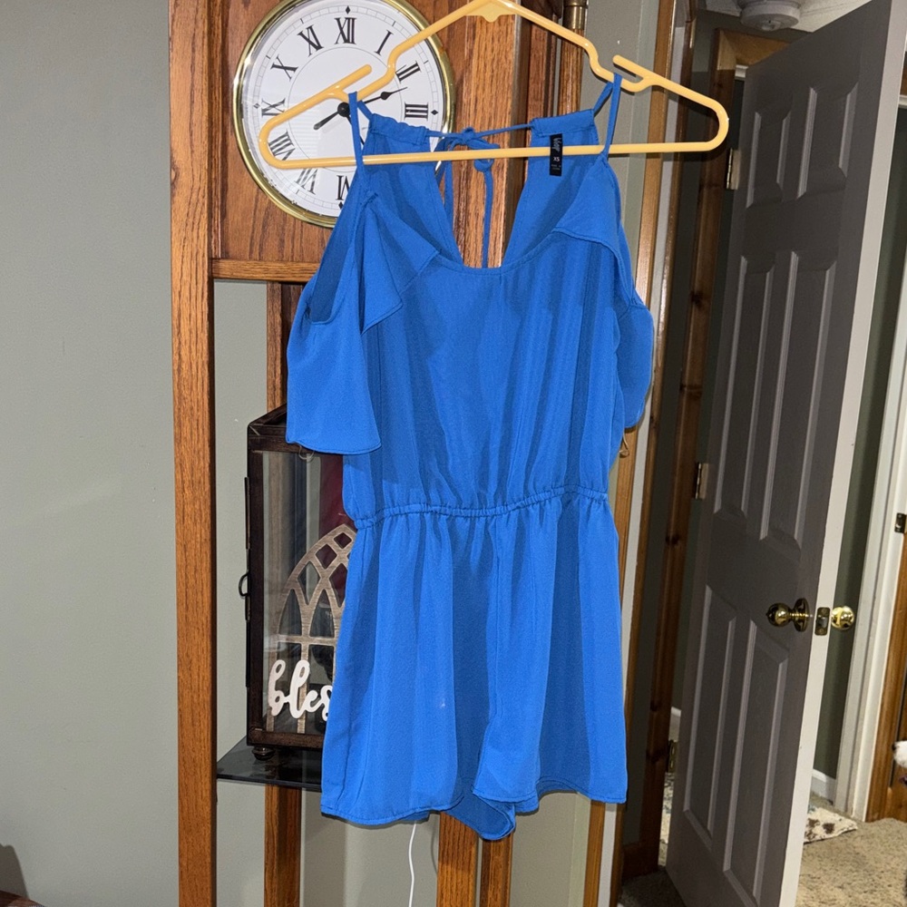BeBop Blue One Piece Shorts Romper
